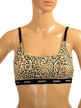 Hugo Boss Women's Animal Print Multi-Color Bralette Bra US XS IT 38